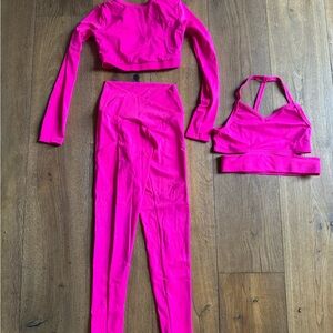 MC Balera Kids Matching Set in Bright Pink